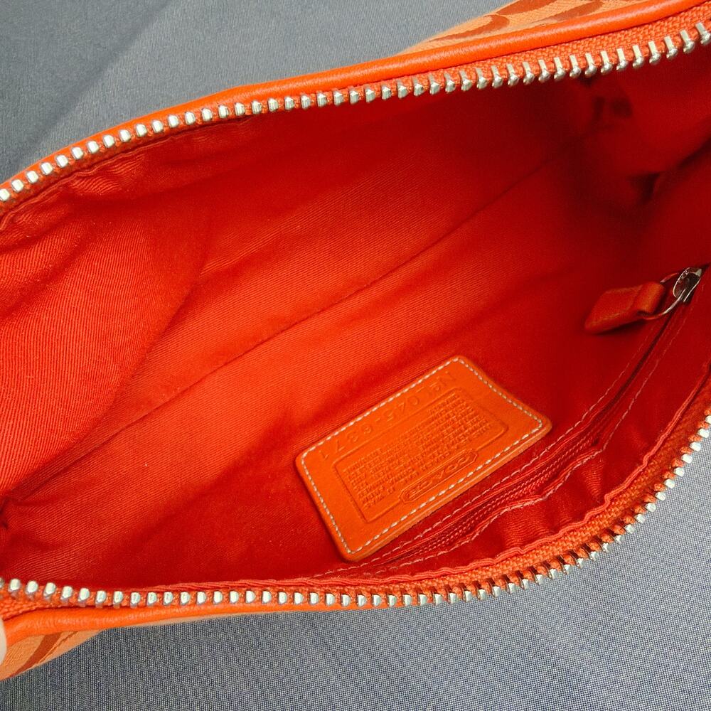 Rare Coach Vintage Y2k Orange Signature Shoulder Bag … - Gem
